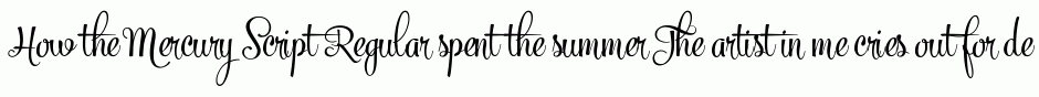 Mercury Script Regular