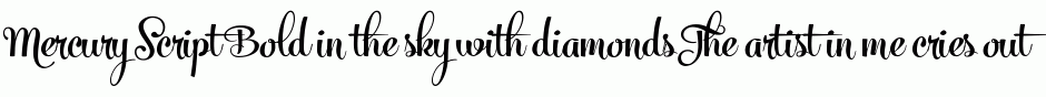 Mercury Script Bold