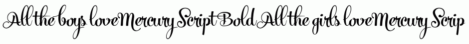 Mercury Script Bold