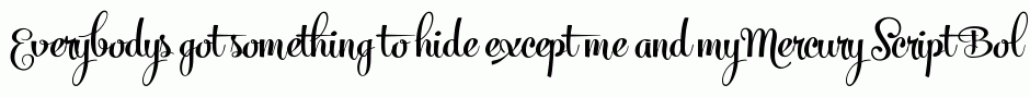 Mercury Script Bold