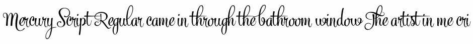 Mercury Script Regular