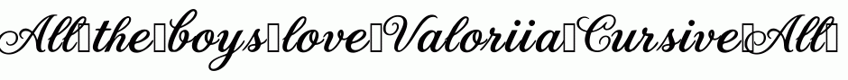 Valoriia Cursive