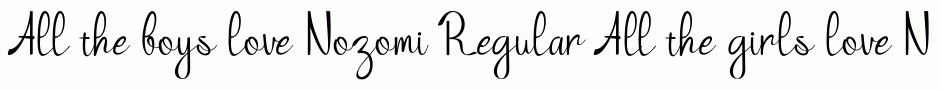 Nozomi Regular