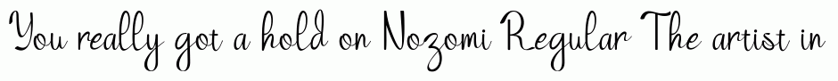 Nozomi Regular