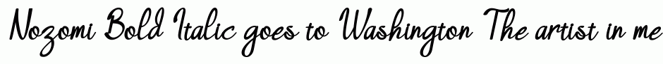 Nozomi Bold Italic