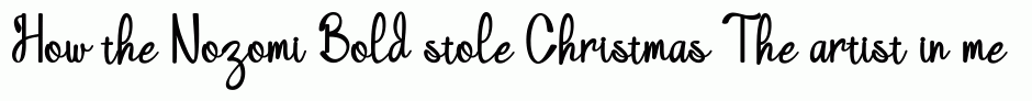Nozomi Bold