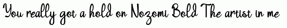 Nozomi Bold
