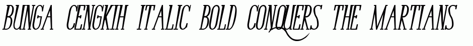 Bunga Cengkih Italic Bold