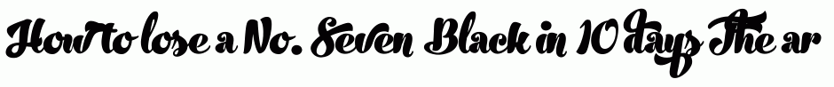 No. Seven Black