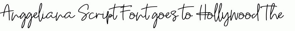 Anggeliana Script Font
