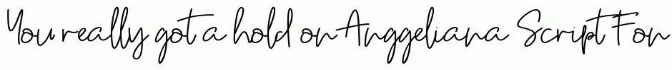 Anggeliana Script Font