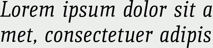 Quiroga Serif Italic