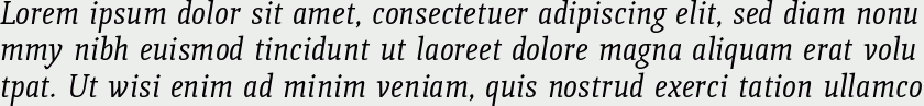 Quiroga Serif Italic