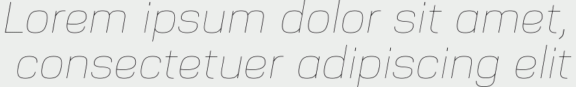 Nuber UltraLight Italic