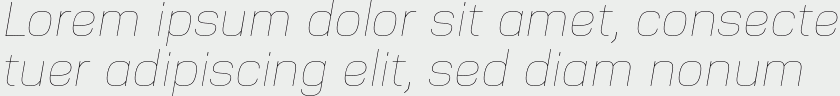 Nuber UltraLight Italic