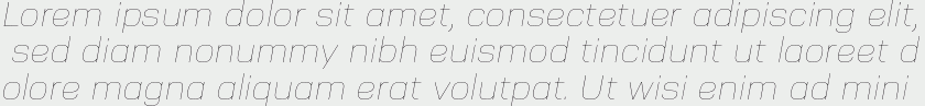 Nuber UltraLight Italic