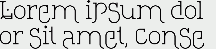 Loopita complex font