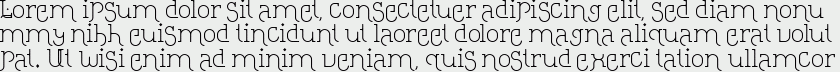 Loopita complex font