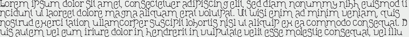 Loopita complex font