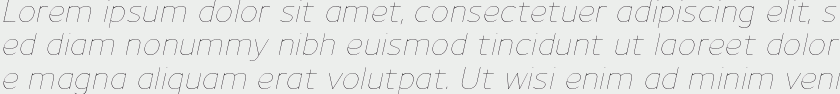 Uniman UltraLight Italic