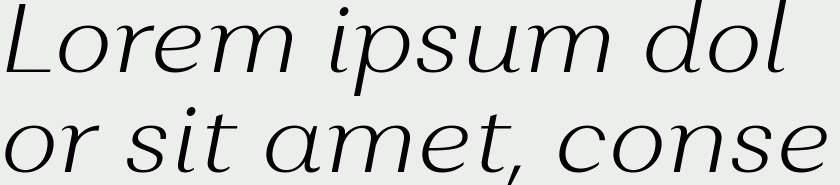 Alethia Pro ExtraLight Italic