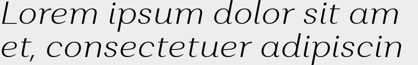 Alethia Pro ExtraLight Italic