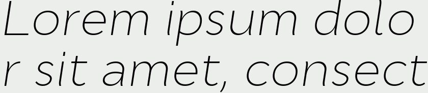 Cyntho Pro ExtraLight Italic