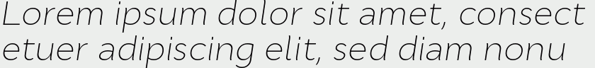 Cyntho Pro ExtraLight Italic