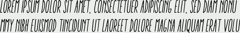 Aracne Ultra Condensed Regular Italic