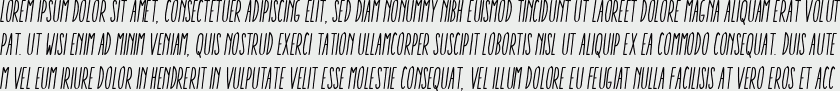 Aracne Ultra Condensed Regular Italic