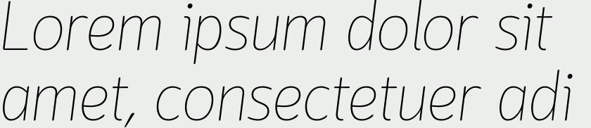 Lounge Thin Italic