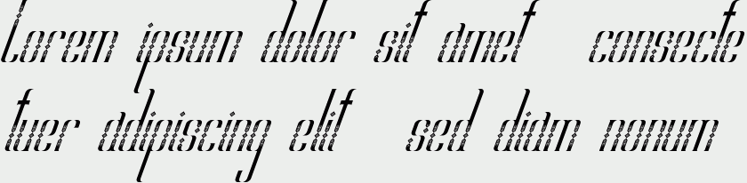 Hiroshi pattern italic