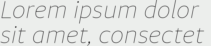 Diaria Sans Pro Thin Italic