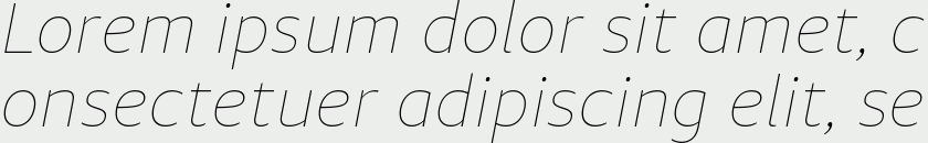 Diaria Sans Pro Thin Italic