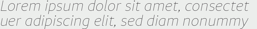 Diaria Sans Pro Thin Italic