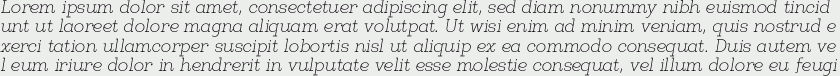 Egalite Thin Italic