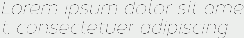 Corbert Thin Italic