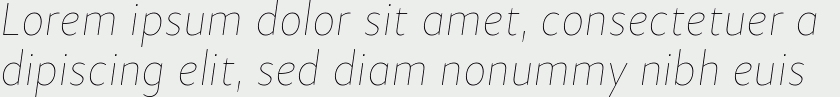 Samo Sans Pro Hair Italic