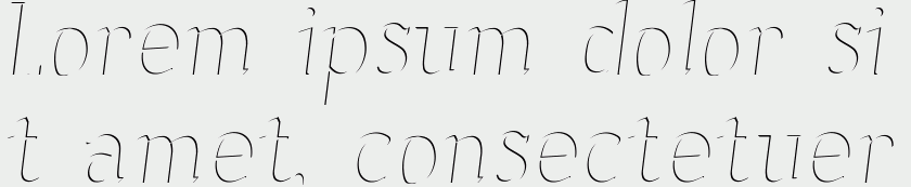 Sonten-Highlight Layer Italic