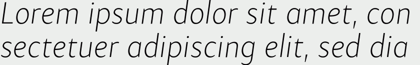 Samo Sans Pro Thin Italic