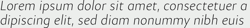 Samo Sans Pro Thin Italic