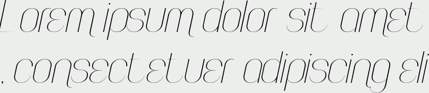 Faddish italic