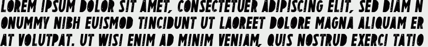 BENITO Stencil italic