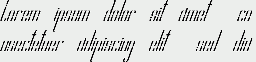 Hiroshi deco italic