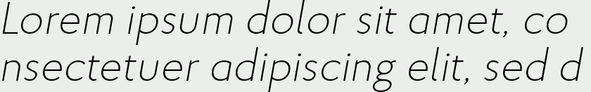 Proba Pro ExtraLight Italic