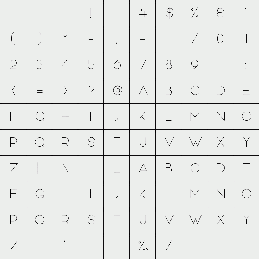 MOAM91 Typeface
