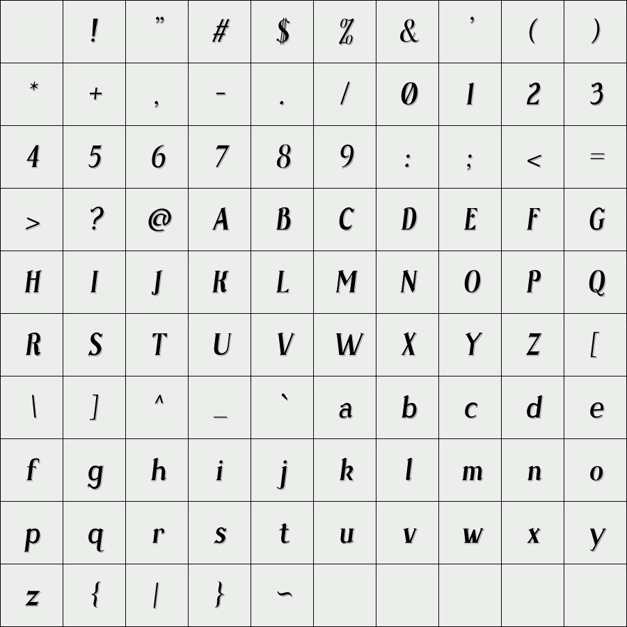 Sonten Shadow-Italic