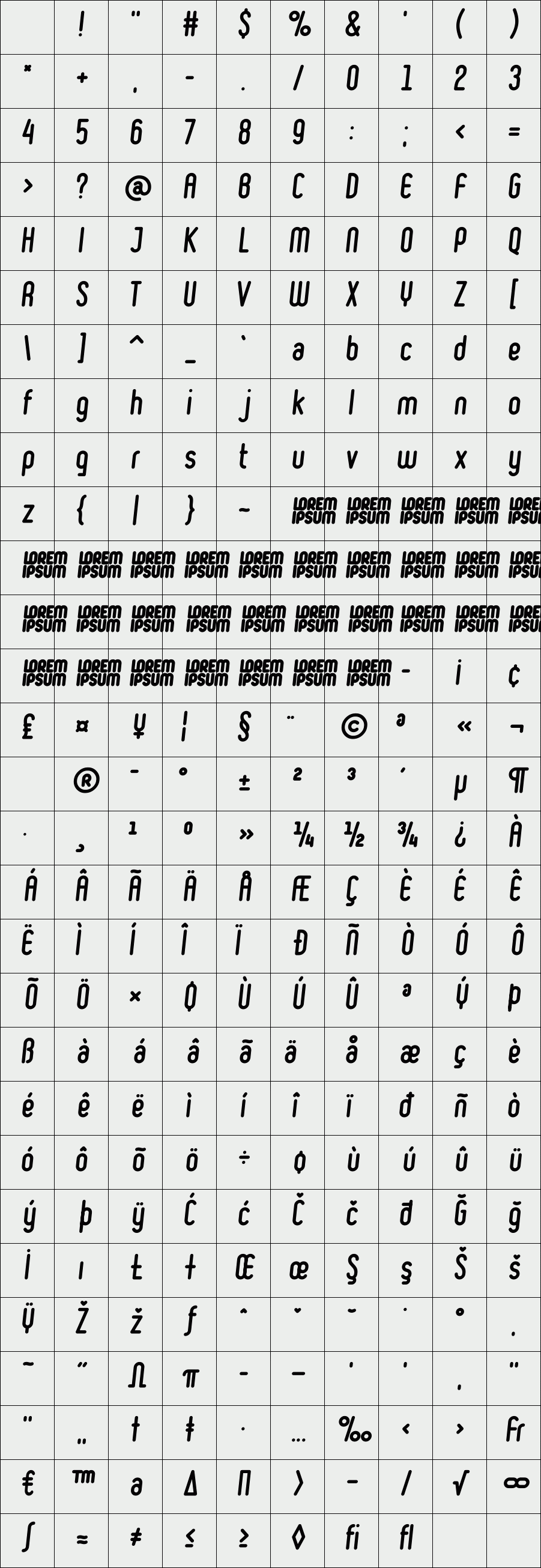 Ruler Bold Italic