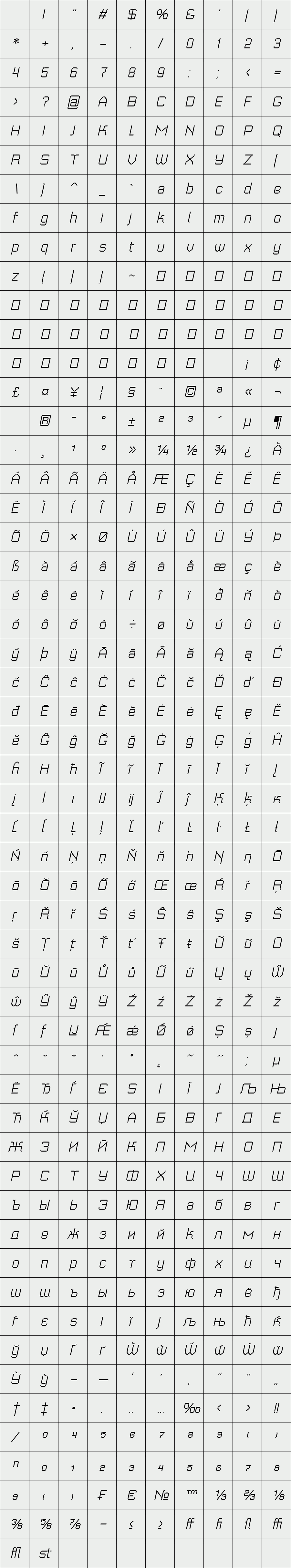 Geomanticus - Italic