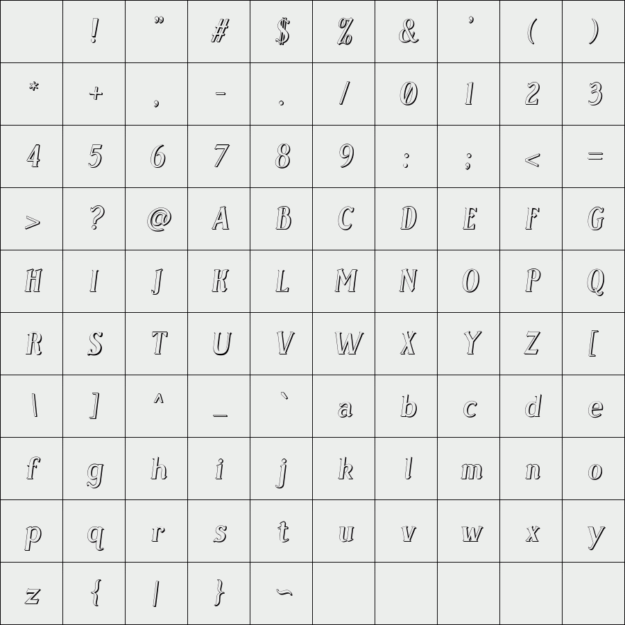 Sonten Outline-Italic